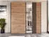 Mirjan24 Sinatra 203 Kleiderschrank mit Schiebetüren, 203x65x215cm (Sinatra 203)