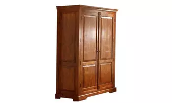 Massivmoebel24 Oxford Kleiderschrank Akazie Massivholz honig lackiert 140x65x200cm (09-612-611-0006)