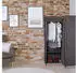 Relaxdays Eckkleiderschrank Stoff 2er-Set, 8 Ablagen, 2 Kleiderstangen, 169x100x83cm, weiß (10034012_0)
