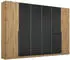 Rauch Artemis Drehtürenschrank Eiche Artisan/Anthrazit 3 Fächer 271x210x54cm (000380117915)