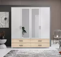Schlafkontor Dreht&uuml;renschrank "Ivar Kleiderschrank mit Spiegel" inklusive 2