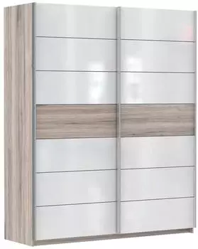 Forte Rondino Schwebet&uuml;renschrank Sandeiche / Wei&szlig; Hochglanz 170cm (Rondino)