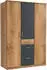 Wimex Click Kleiderschrank Plankeneiche/Graphit 135x199x58cm (40436724-0)