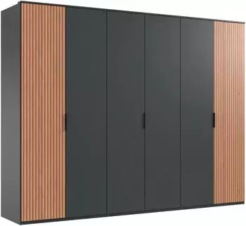 Wimex Tunis Dreht&uuml;renschrank Graphit/Artisan Eiche 270x210x58cm