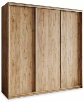 Masseno NISSE Schwebet&uuml;renschrank 3-t&uuml;rig 180x205x60cm Craft Eiche Gold, 4 Schubladen (SZAFA NISSE 180 - 5 CRAFT ZŁOTY+OK.SATYNA)