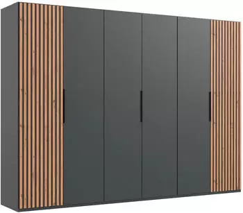 Wimex Andorra Dreht&uuml;renschrank Graphit/Artisan Eiche 300x216x58cm