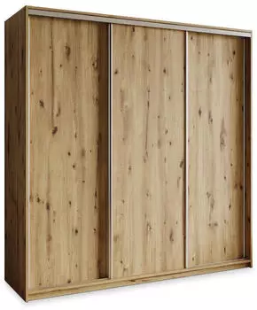 Masseno NISSE Schwebet&uuml;renschrank 3-t&uuml;rig 200x205x60cm Eiche Artisan (SZAFA NISSE 200 - 5 ARTISAN+OK.SATYNA)