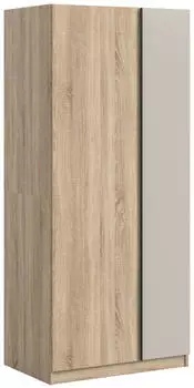 xonox.home Oakland Kleiderschrank 2-t&uuml;rig, Eiche/Kaschmir, 80x183x53cm
