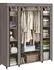 Songmics Faltschrank Vliesstoff Kleiderstange 45x150x175cm Taupe (LSF003R02)
