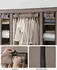 Songmics Faltschrank Vliesstoff Kleiderstange 45x150x175cm Taupe (LSF003R02)