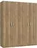 Forte ECONOBOX 2 Drehtürenschrank 4-türig Mauvella Eiche, 177,5x210,5x54,2cm (49091051-0)