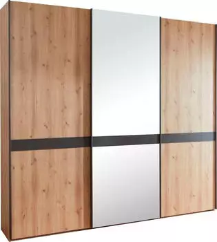 Wiemann Rialto Schwebet&uuml;renschrank Dekorfront mit Spiegelt&uuml;r 246,3x236x67cm (11272)