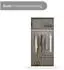 Rauch Costa Drehtürenschrank Grau/Eiche Artisan 91x197x54cm (COSTA)