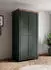 Home Affaire Evora Kleiderschrank 2-türig, 108cm, MDF, grün/Lefkas Eiche (7320786)
