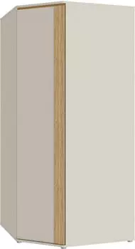 Forte WEXLIN Eckkleiderschrank Beige/Mauvella Eiche 92,2x193,7x92,2cm (WEX9095)