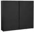Home Affaire Como Schwebetürenschrank 7 Türen, 244x221x66,6cm, schwarz matt