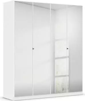Rauch Reflect Dreht&uuml;renschrank mit Spiegelfront, alpinwei&szlig;, 181x210x54cm (36502825)