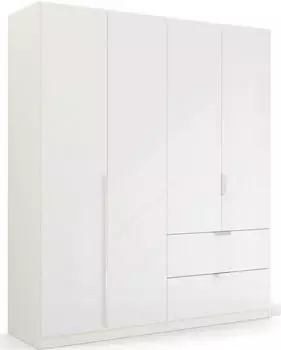 Rauch Glamour by Quadra Spin Dreht&uuml;renschrank Hochglanzfront Alpinwei&szlig; 181x210cm