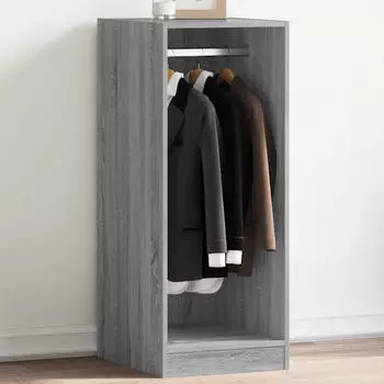 vidaXL Kleiderst&auml;nder Holzwerkstoff Grau Sonoma 48x41x102cm
