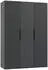Wimex Andorra Drehtürenschrank Holzwerkstoff Graphit 150x216x58cm