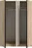 xonox.home Oakland Kleiderschrank 3-türig 130x183x53cm Eiche Sonoma/Kaschmir