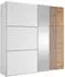 Mirjan24 Sintra 203 Kleiderschrank mit Schiebetüren, 2 Kleiderstangen, 203x215x65cm