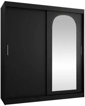 Mirjan24 Selfie 180 Schwebet&uuml;renschrank mit Spiegel und Schubladen, 180x200x62cm