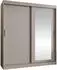Mirjan24 Selfie 180 Schwebetürenschrank mit Spiegel, Kaschmir, 180x200x62cm