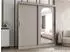Mirjan24 Selfie 180 Schwebetürenschrank mit Spiegel, Kaschmir, 180x200x62cm