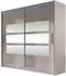 Mirjan24 London III Kleiderschrank Schiebetür mit Spiegel, 180x215x58cm, RGB LED