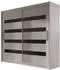 Mirjan24 London XI Kleiderschrank Schiebetüren 180x215x58cm Cashmere/Schwarz Lacobel
