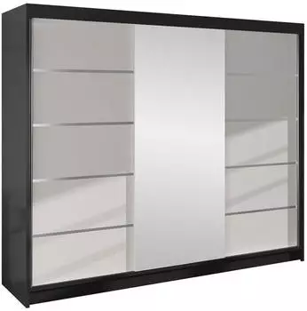 Mirjan24 Derby VI Schiebet&uuml;renschrank 200x215x58cm (Derby VI)