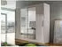 Mirjan24 London II Schiebetürenschrank mit Spiegel, 180x215x58cm, Kaschmir (M24)