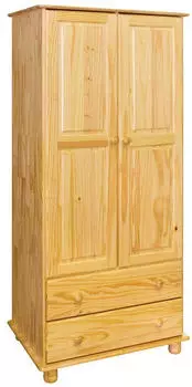 Pharao24 Massivholzschrank aus Kiefer lackiert Landhausstil (10098808)