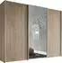 Staud Sinfonie Plus Schwebetürenschrank mit Spiegeltür, Sonoma Eiche, 298x240x68cm (Sinfonie Plus)