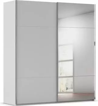 Rauch Contido Schwebet&uuml;renschrank 2-t&uuml;rig, 1 Spiegelt&uuml;r, Seidengrau, 201x223x68cm (CONTIDO)