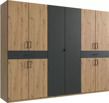 Wimex Tibet Dreht&uuml;renschrank Artisan Eiche/Graphit 270x208x58cm (Tibet)