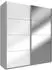 Wimex Easy Plus Schwebetürenschrank 135x65x210cm, weiß/Glas/Spiegel (68082168-0)