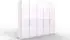 Wiemann Loft Falttürenschrank Glasfront 250x216x58cm, weiß (81084932-0)