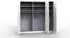 Wiemann Loft Falttürenschrank Glasfront 250x216x58cm, weiß (81084932-0)