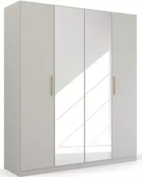 Rauch Skandi by Quadra Spin Dreht&uuml;renschrank Holzwerkstoff Seidengrau 181x210x54cm