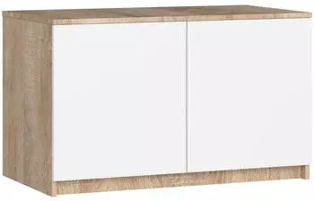 Akord Furniture Factory S90 Schrankerweiterung 2-t&uuml;rig 90x51x55cm Sonoma Eiche/Wei&szlig; (S90)