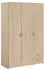 Furn.Design Enjour Drehtürenschrank 3-türig, Eiche, 120x185x51cm (GE4035-04)