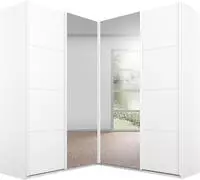 rauch Schwebet&uuml;renschrank "Schrank Garderobe Eckkleiderschrank QUADRA Front in
