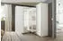 Rauch Quadra Eckkleiderschrank Schwebetüren weiß 181x210x187cm (QUADRA)