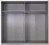 Rauch Halle Schwebetürenschrank 2-türig Weiß Hochglanz 218x210x59cm