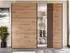 Mirjan24 Sinatra 250 Kleiderschrank Schiebetüren Frontspiegel 2 Schubladen (Sinatra 250)