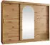 Mirjan24 Selfie 250 Schwebetürenschrank mit Spiegel, 250x200x62cm (Selfie 250)