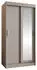 Mirjan24 Selfie 100 Schwebetürenschrank mit Spiegel, Kaschmir, 100x200x62cm