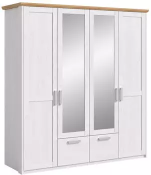 xonox.home Verona Kleiderschrank 4-t&uuml;rig, Sibiu L&auml;rche, 188x200x61cm (Verona)